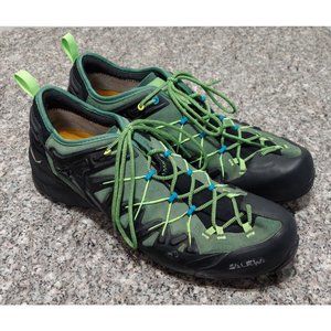 Salewa Men's Wildfire Edge GTX Hiking Climbing Shoe Myrtle-Flou Green Size 12/46